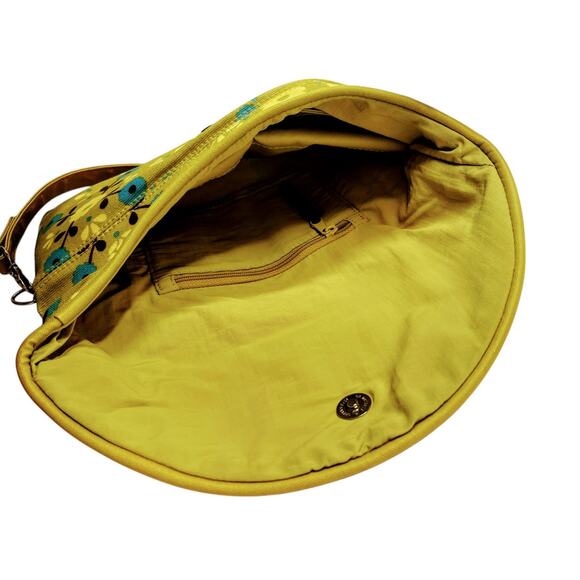 Petunia Pickle Bottom Clutch Lime Floral Handbag Purse - Picture 7 of 7